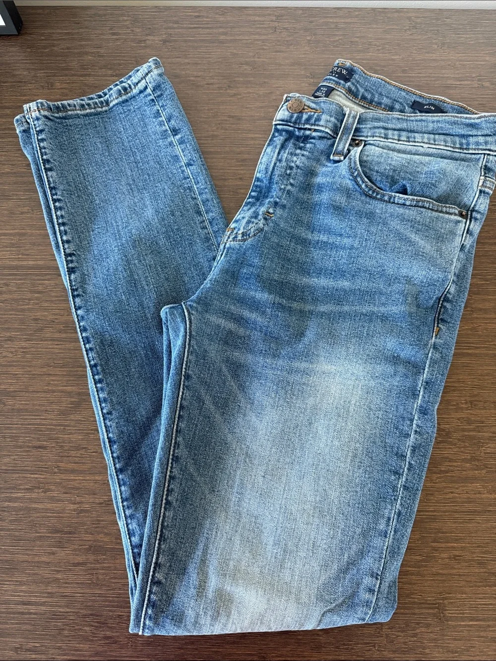 J. Crew Washed Blue Skinny Jeans Size 30